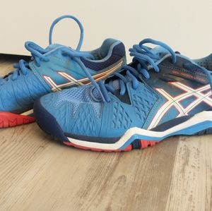 Women's Asics Blue Tennis Shoe, Size 10